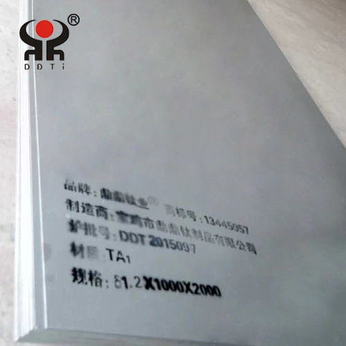 Titanium plate for medical equipment